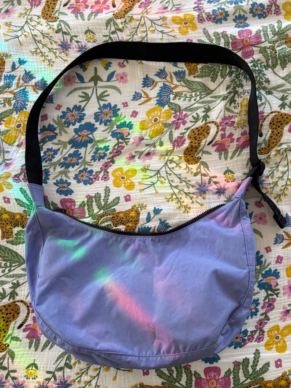 BAGGU Periwinkle Medium Crescent bag